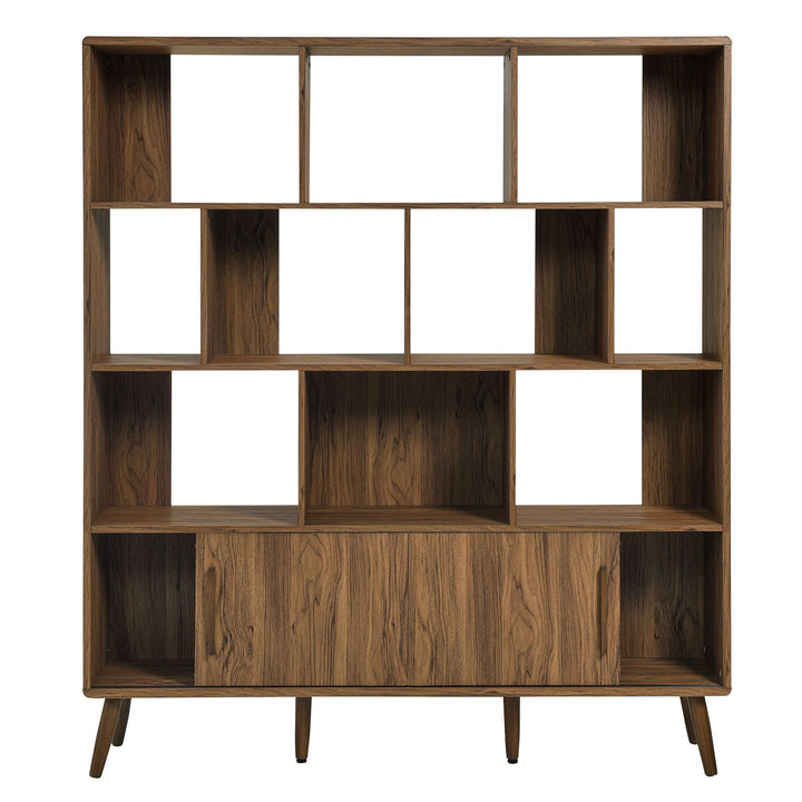 Koru Large Open Display Bookcase - Walnut Denmark Home