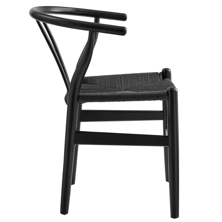 Kalvind Rope Dining Chair - Black Denmark Home