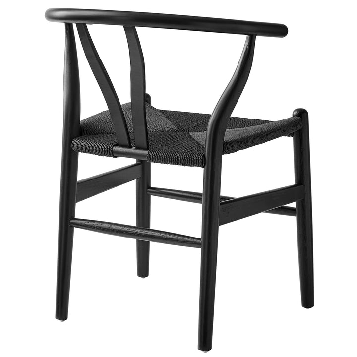 Kalvind Rope Dining Chair - Black Denmark Home