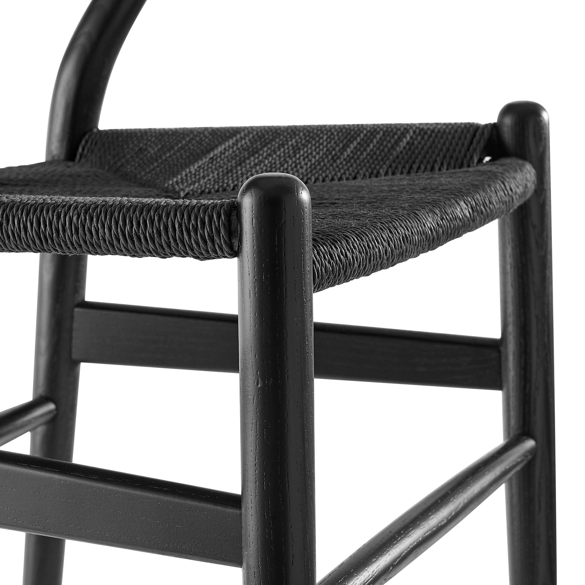Kalvind Rope Dining Chair - Black Denmark Home