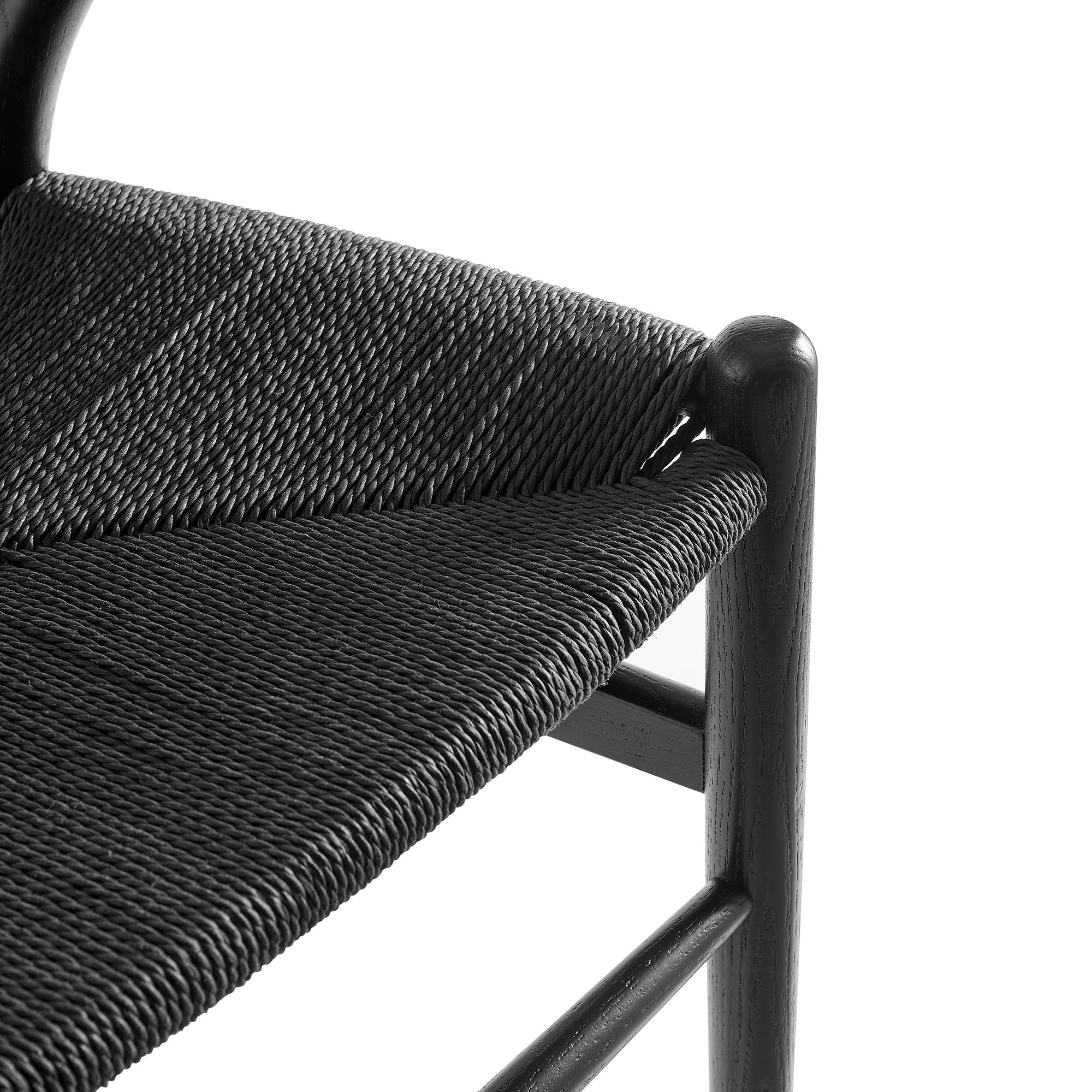 Kalvind Rope Dining Chair - Black Denmark Home