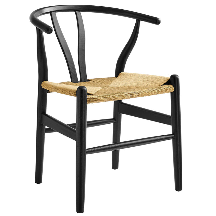 Kalvind Rope Dining Chair - Black Denmark Home