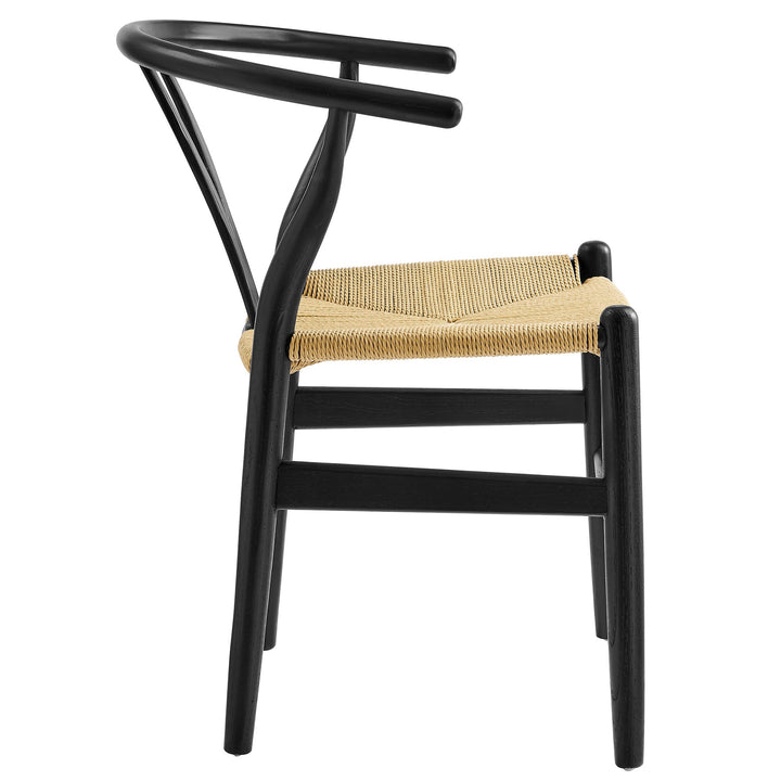 Kalvind Rope Dining Chair - Black Denmark Home