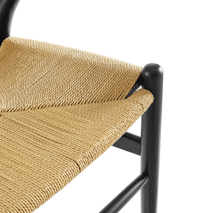 Kalvind Rope Dining Chair - Black Denmark Home