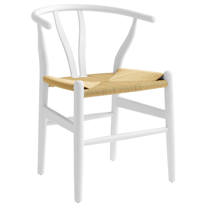 Kalvind Rope Dining Chair - White Denmark Home