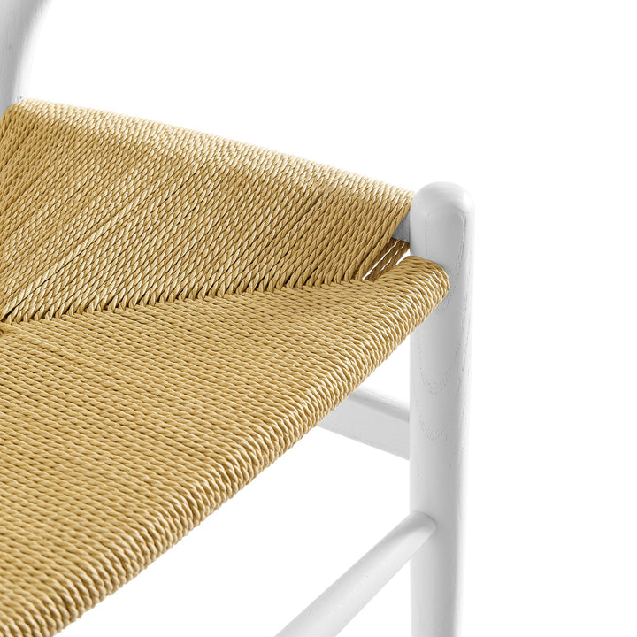 Kalvind Rope Dining Chair - White Denmark Home