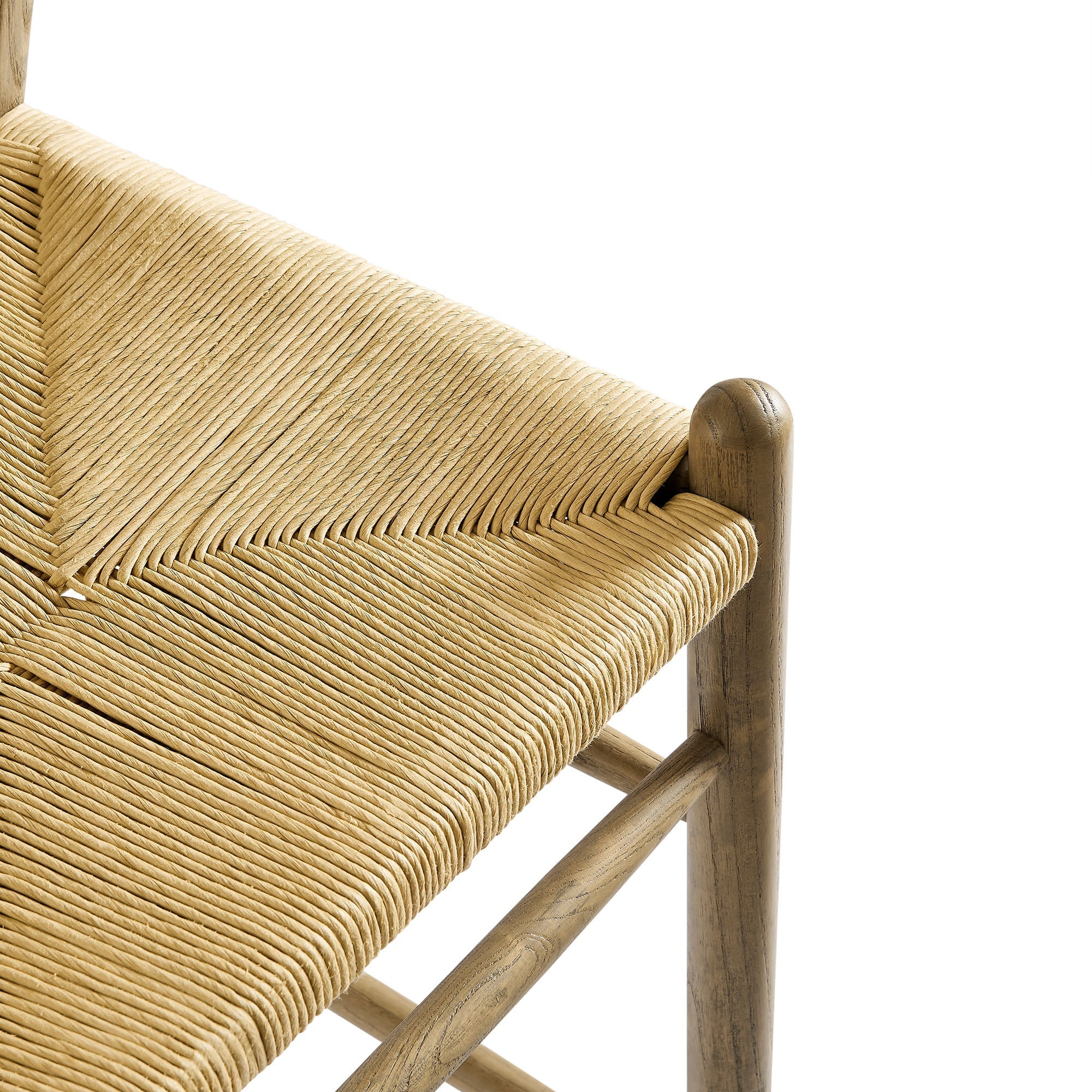 Kalvind Elm Wood Counter Stool - Weathered Gray Teak Denmark Home