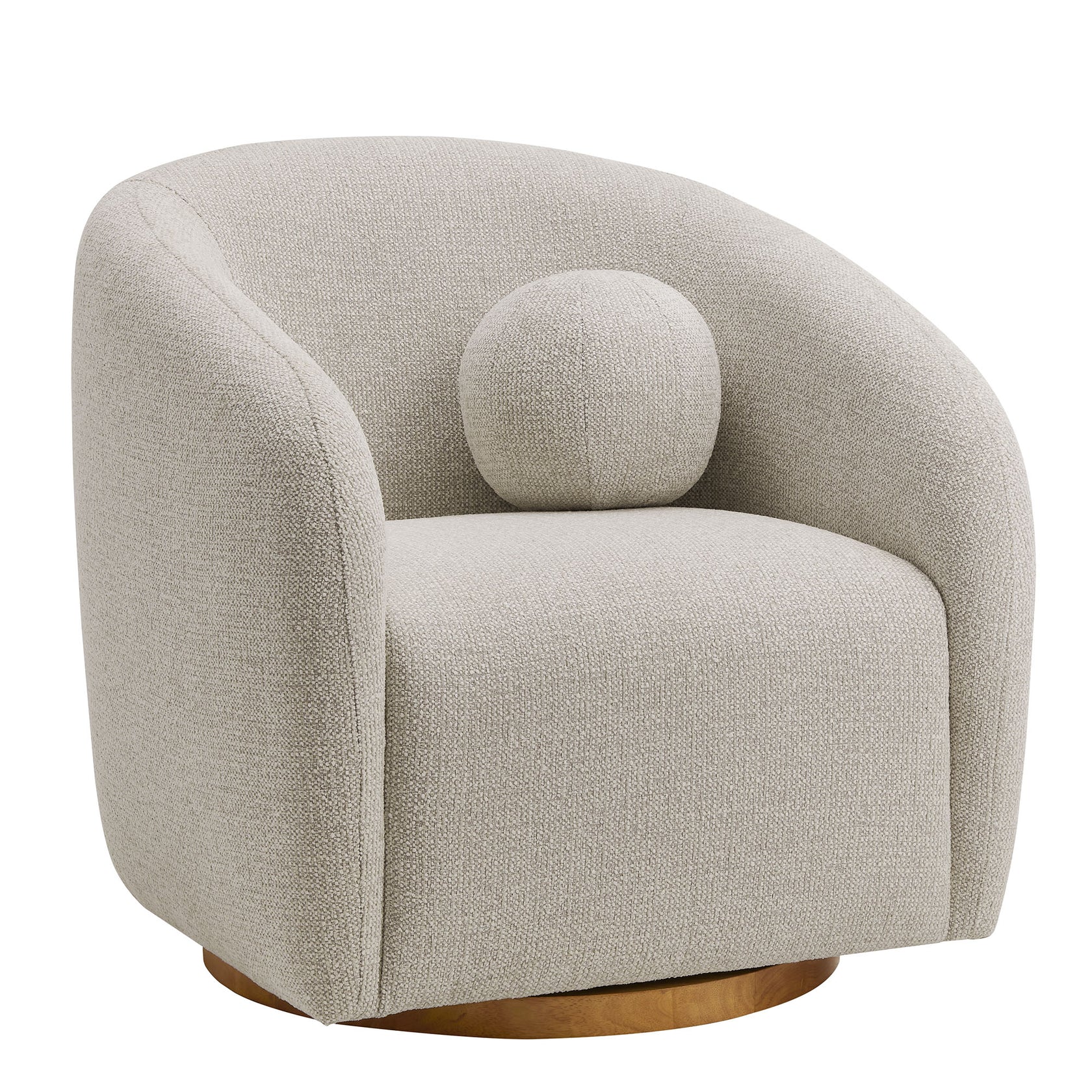 Solvira Swivel Accent Chair – Dove Grey Denmark Home