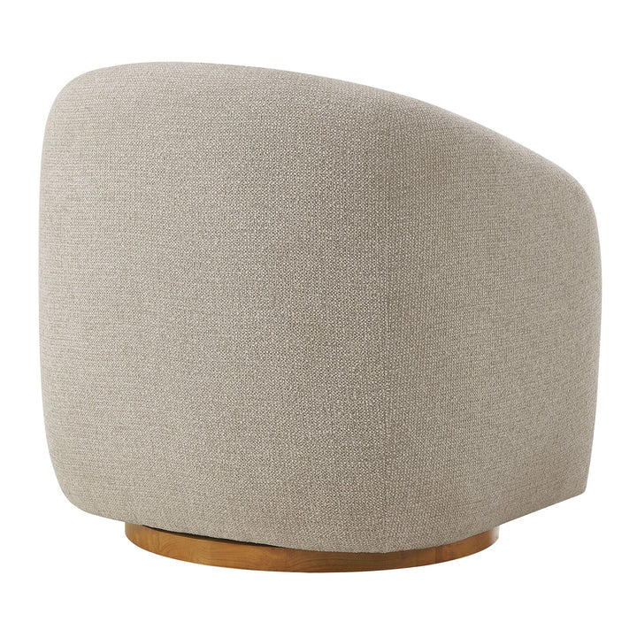 Solvira Swivel Accent Chair – Dove Grey Denmark Home