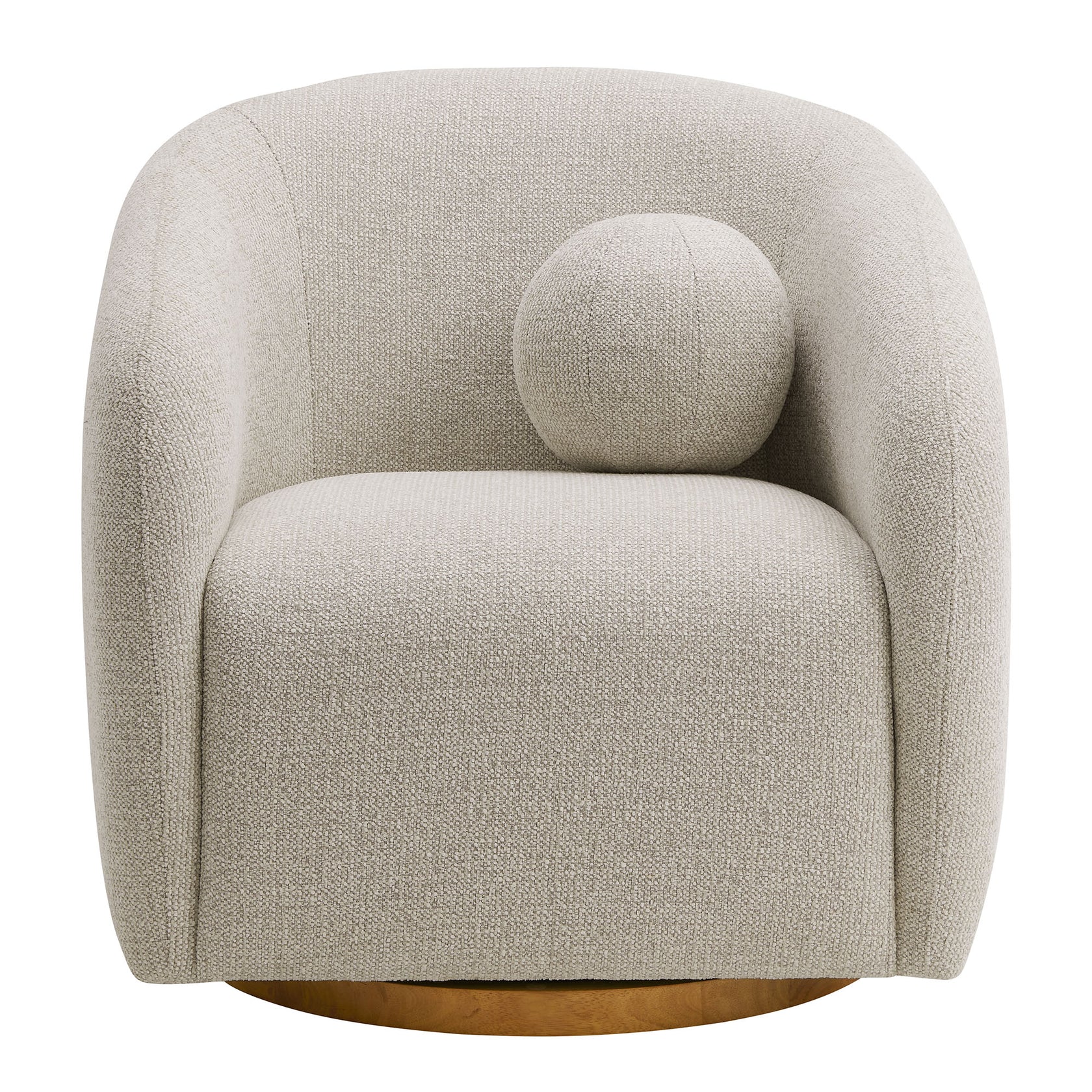 Solvira Swivel Accent Chair – Dove Grey Denmark Home