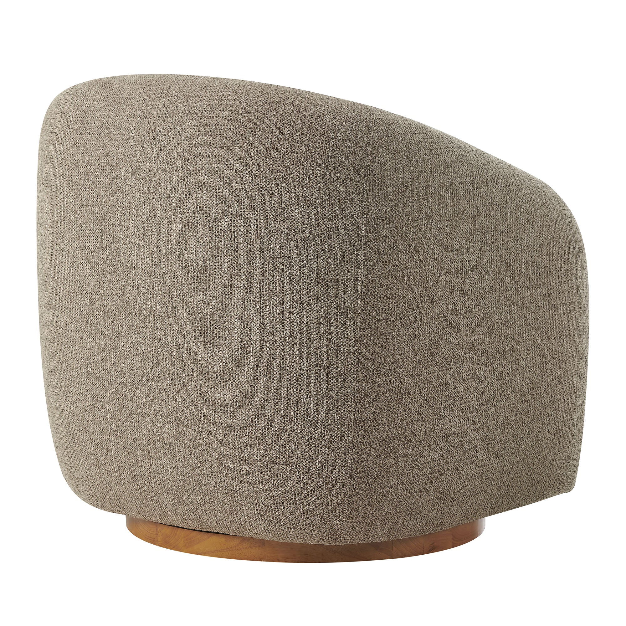 Solvira Swivel Accent Chair – Taupe Denmark Home