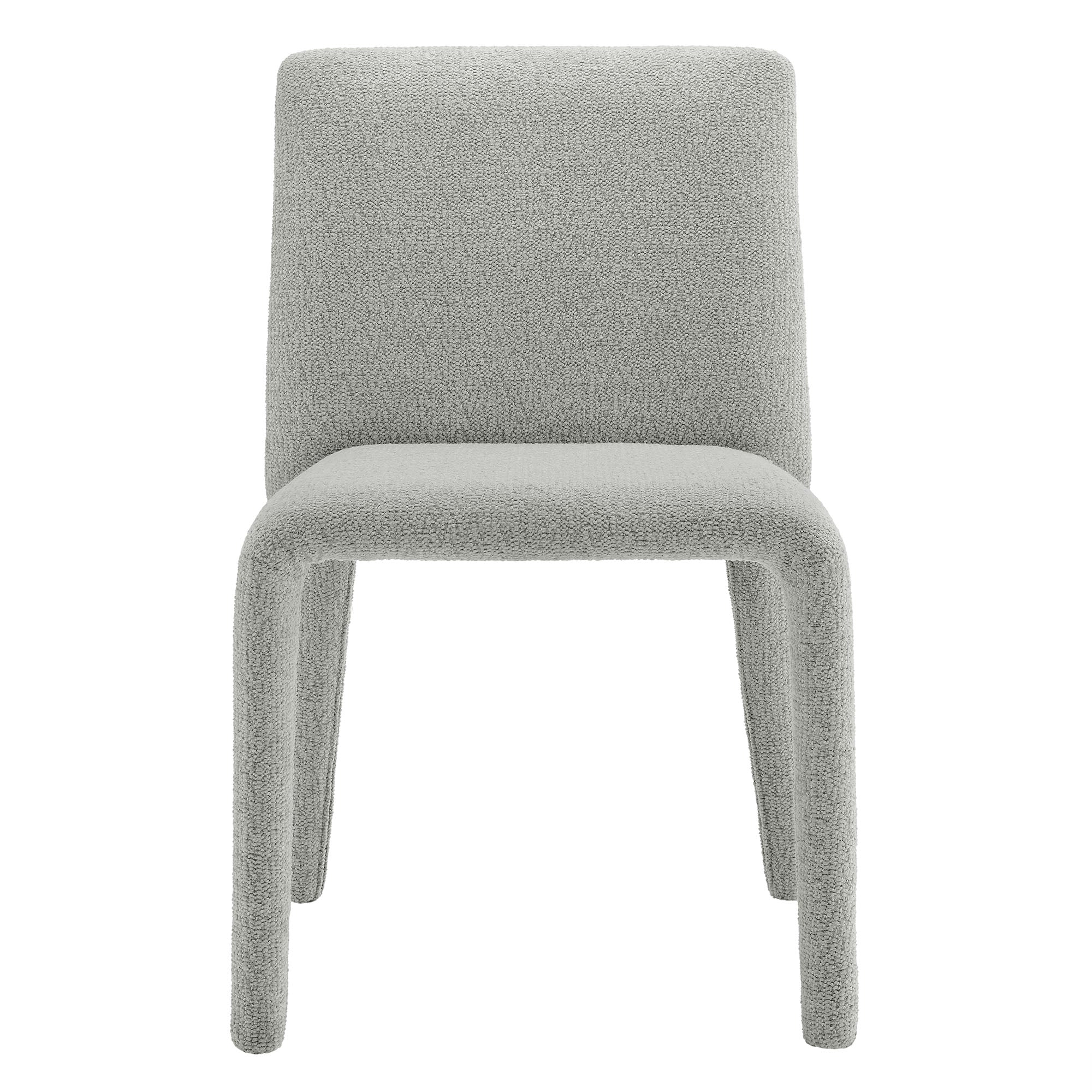 Svep Upholstered Dining Chair - Dove Gray Denmark Home