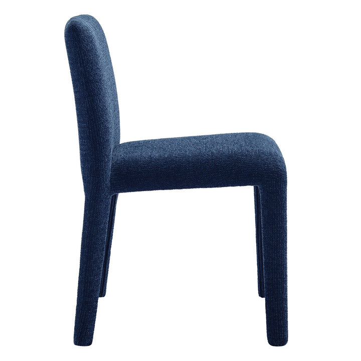 Svep Upholstered Dining Chair - Navy Denmark Home