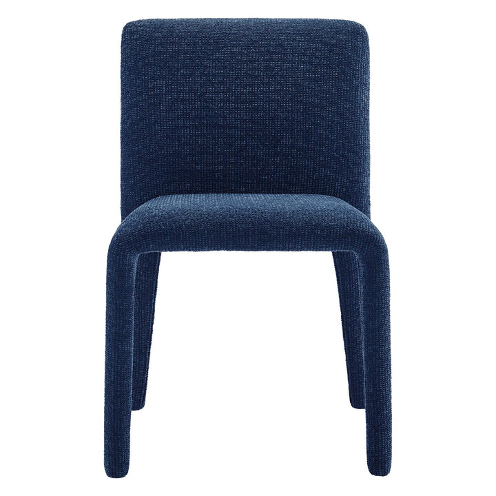 Svep Upholstered Dining Chair - Navy Denmark Home