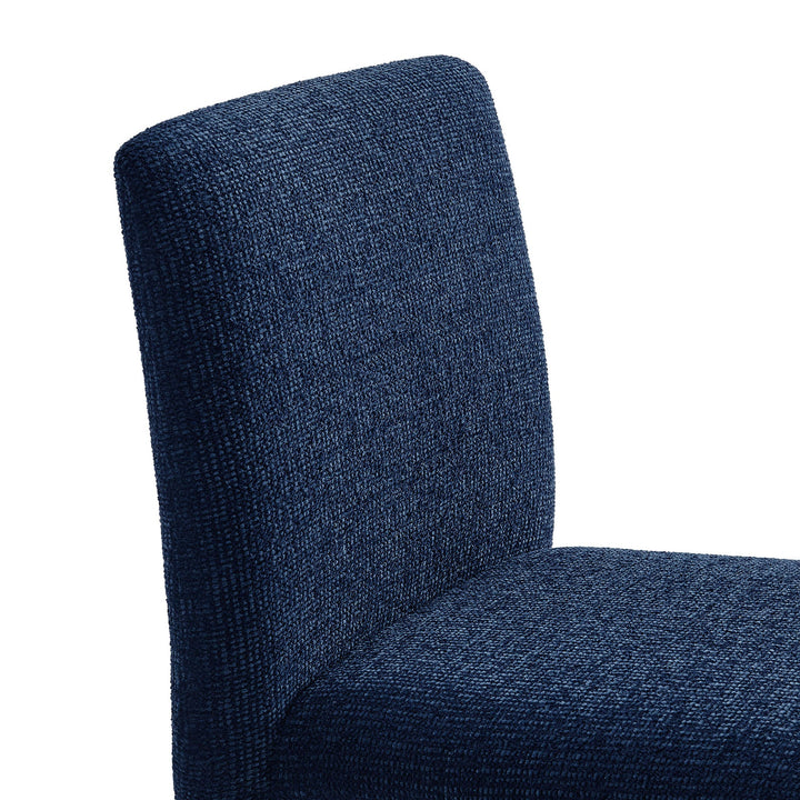 Svep Upholstered Dining Chair - Navy Denmark Home