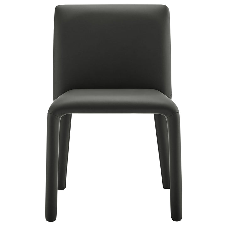 Svep Faux Leather Dining Chair - Black Denmark Home