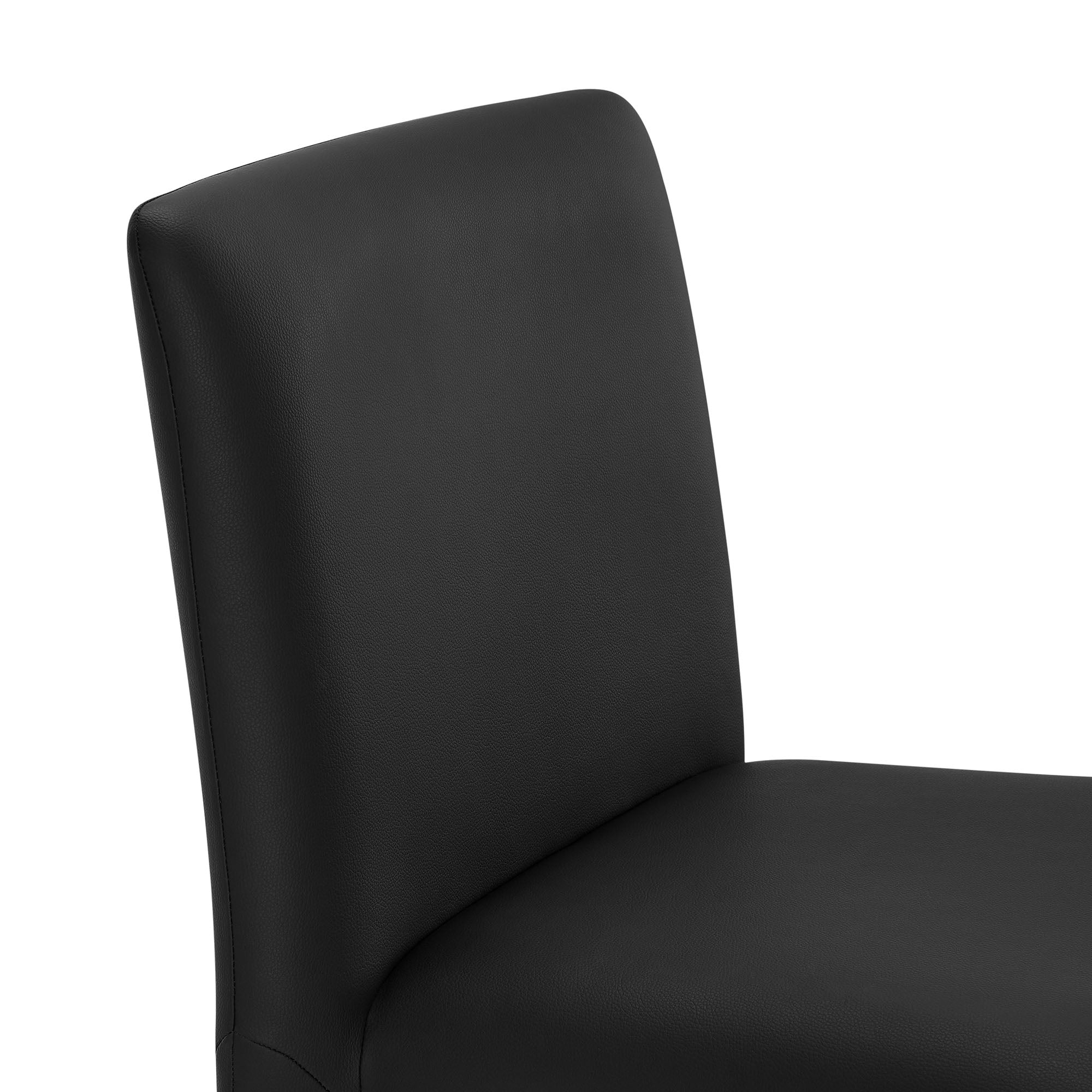 Svep Faux Leather Dining Chair - Black Denmark Home