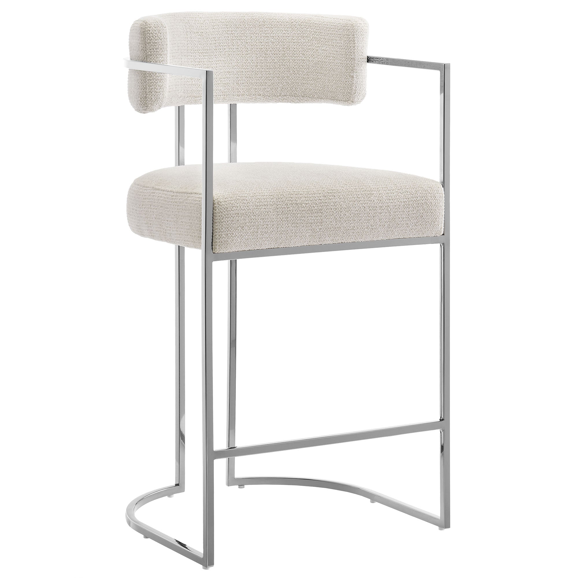Orik Counter Stool - Silver Cream Denmark Home