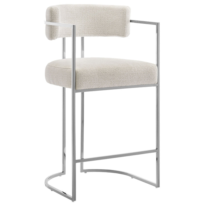 Orik Counter Stool - Silver Cream Denmark Home