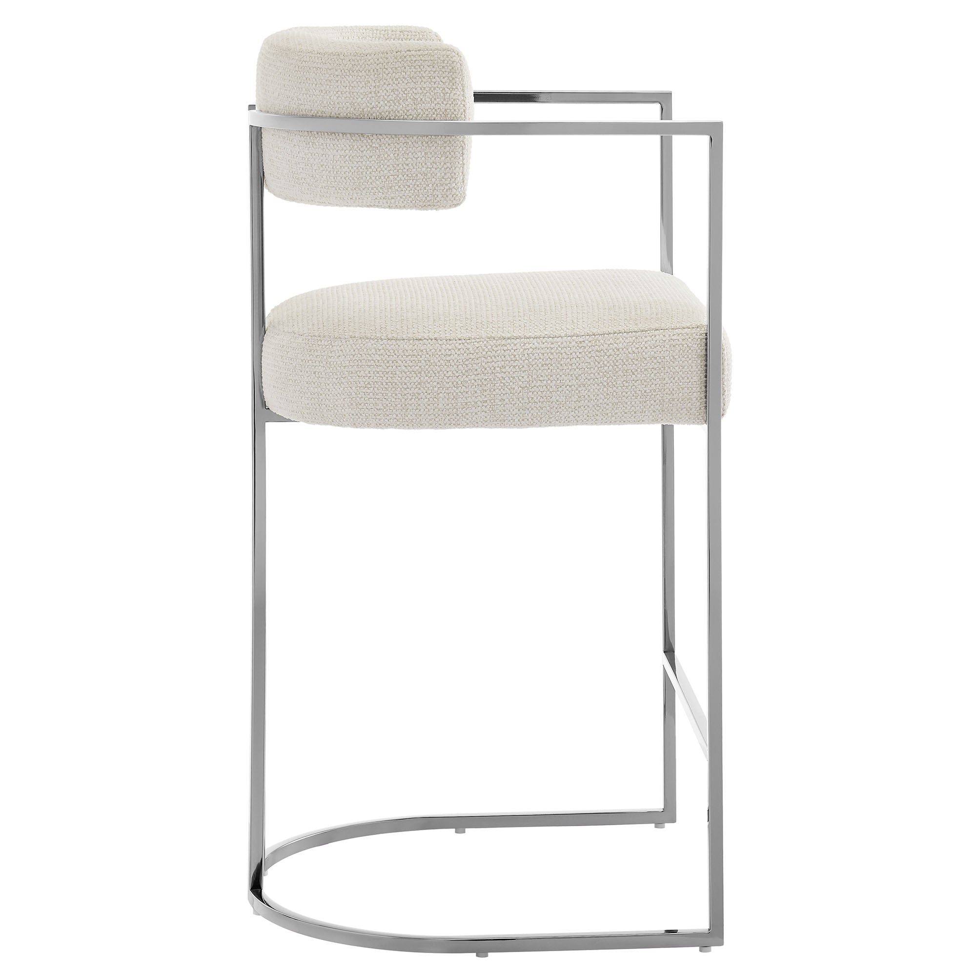 Orik Counter Stool - Silver Cream Denmark Home