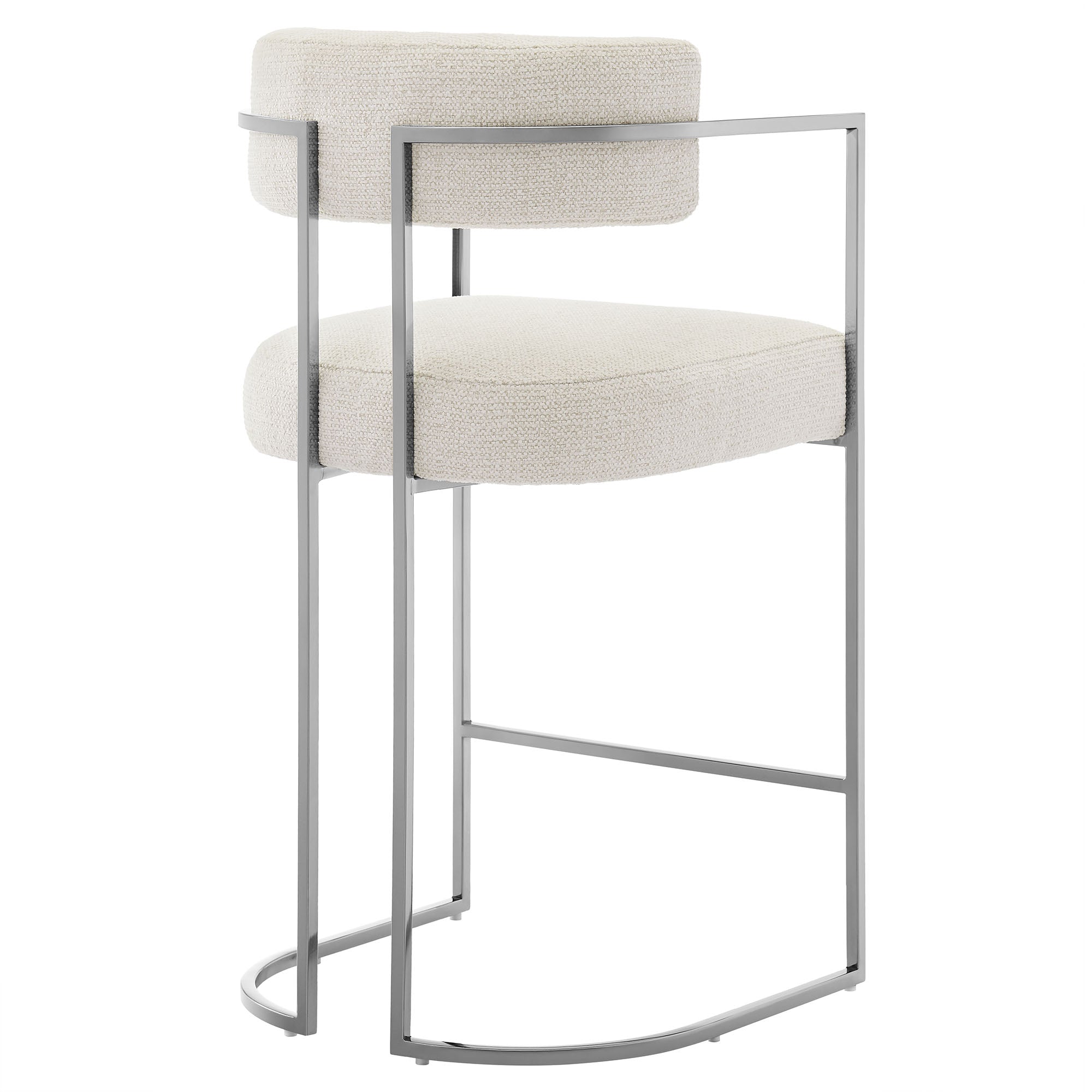 Orik Counter Stool - Silver Cream Denmark Home