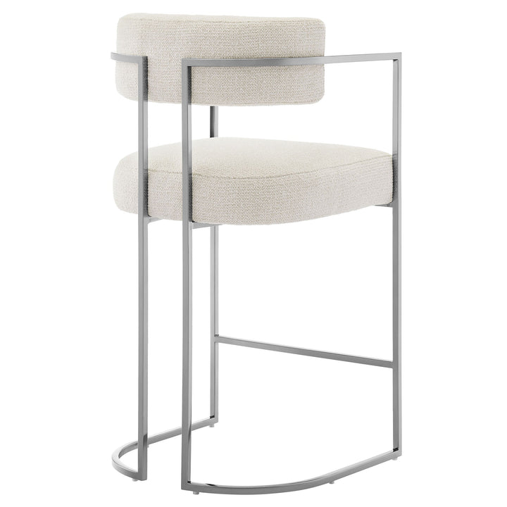 Orik Counter Stool - Silver Cream Denmark Home