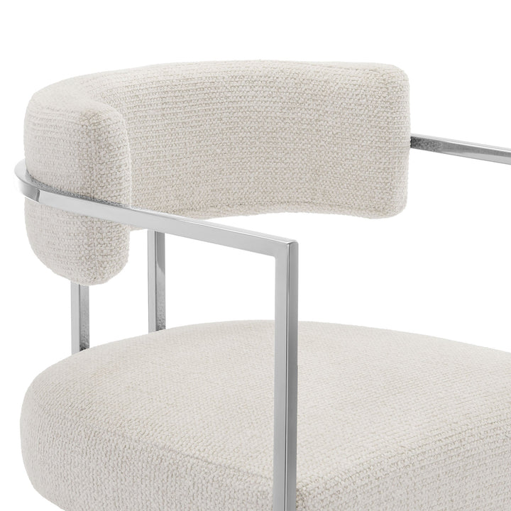Orik Counter Stool - Silver Cream Denmark Home