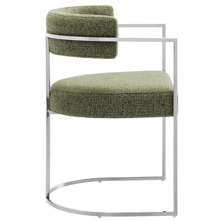 Orik Curved Back Dining Chair - Silver Leaf Denmark Home