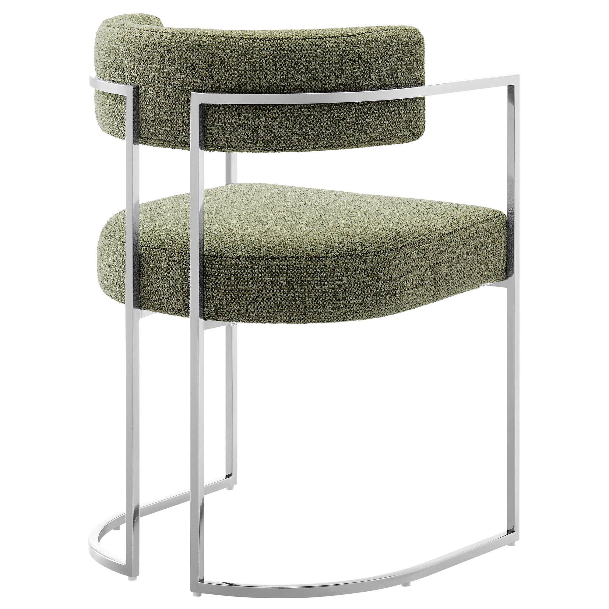 Orik Curved Back Dining Chair - Silver Leaf Denmark Home