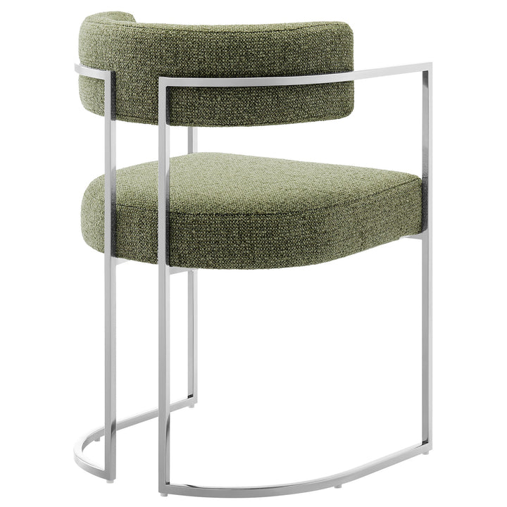 Orik Curved Back Dining Chair - Silver Leaf Denmark Home