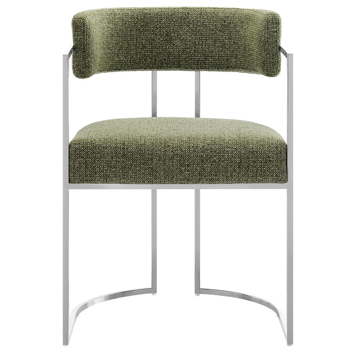 Orik Curved Back Dining Chair - Silver Leaf Denmark Home