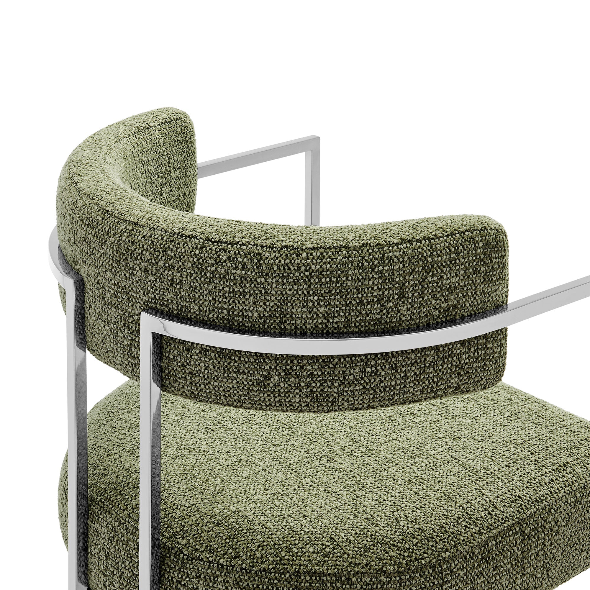 Orik Curved Back Dining Chair - Silver Leaf Denmark Home