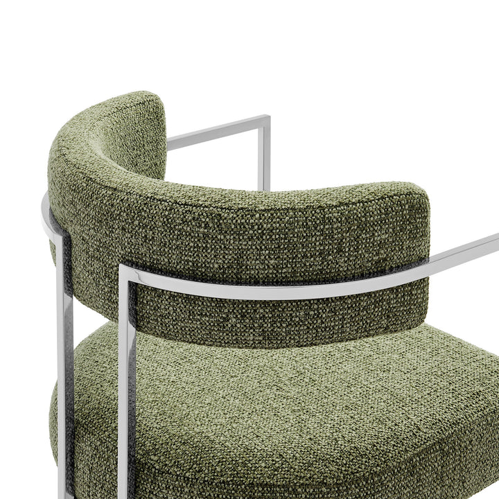 Orik Curved Back Dining Chair - Silver Leaf Denmark Home