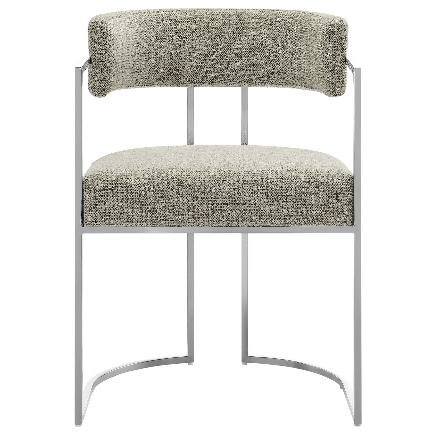 Orik Curved Back Dining Chair - Silver Wheat Denmark Home