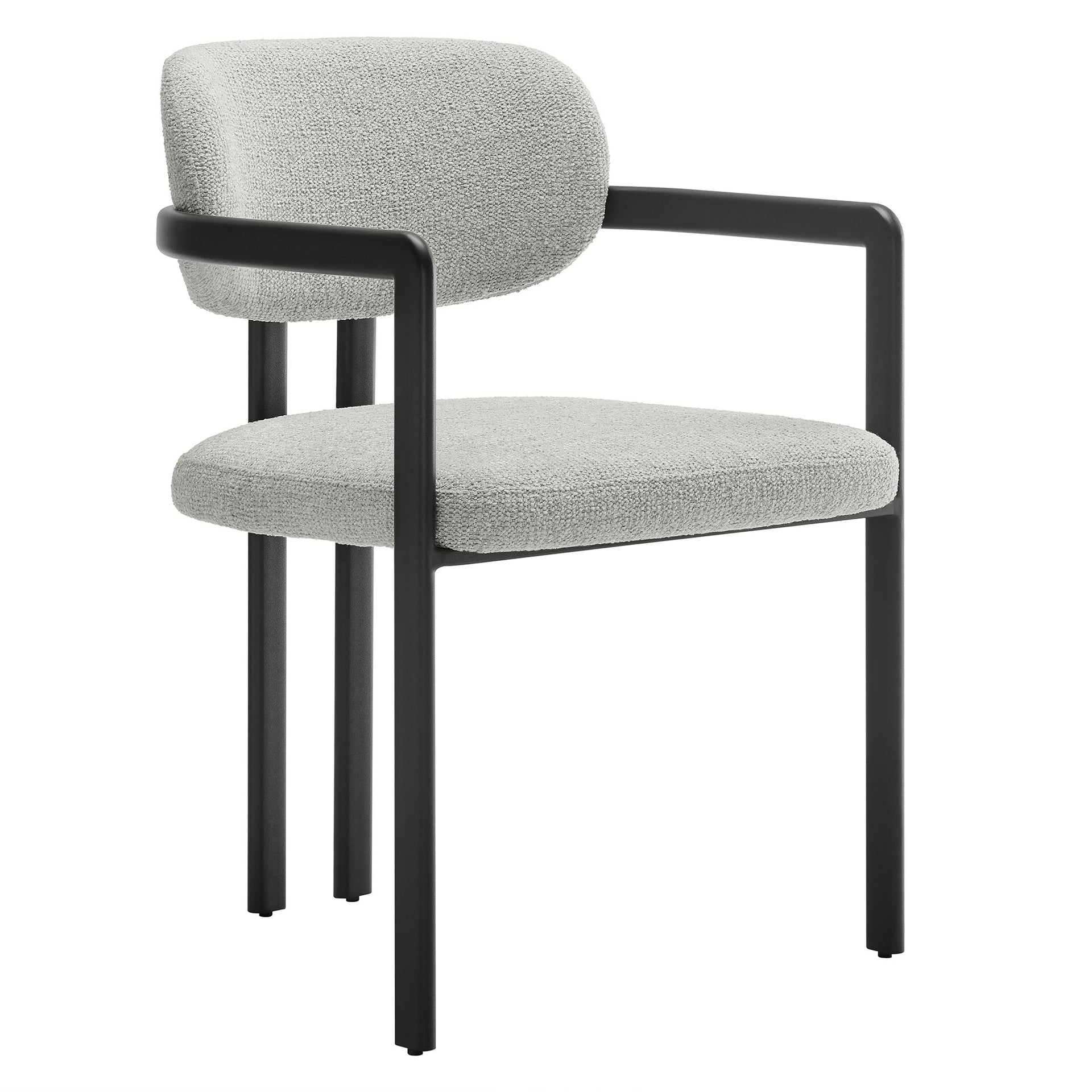 Vink Upholstered Barrel Dining Chair - Black Cream (Copy) Denmark Home