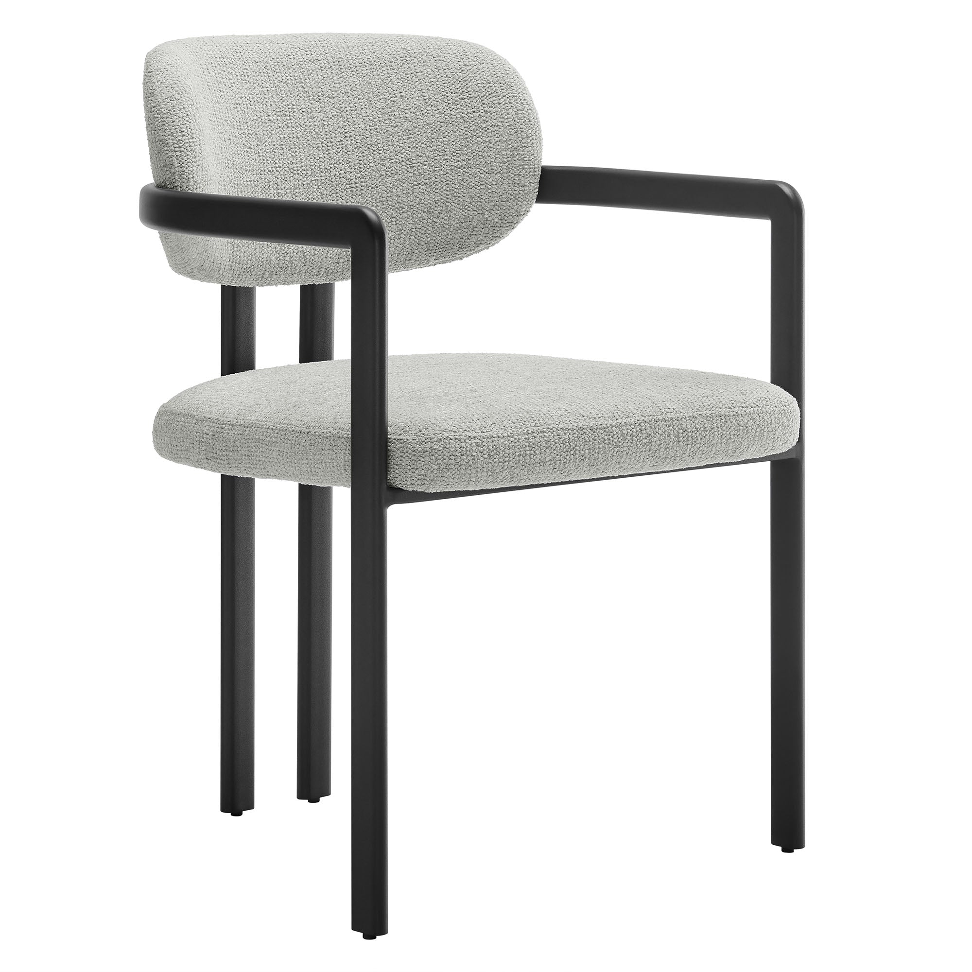 Vink Upholstered Barrel Dining Chair - Black Cream (Copy) Denmark Home