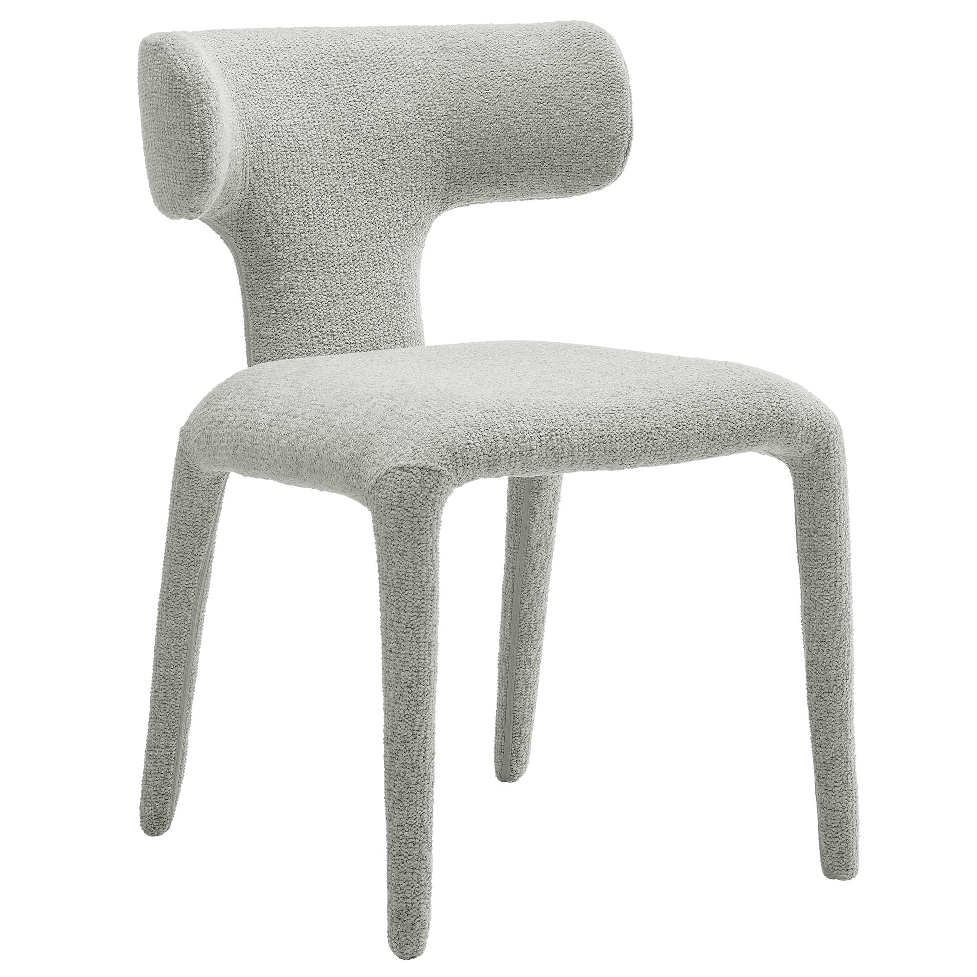 Ridge Boucle Dining Chair - Dove Gray Denmark Home