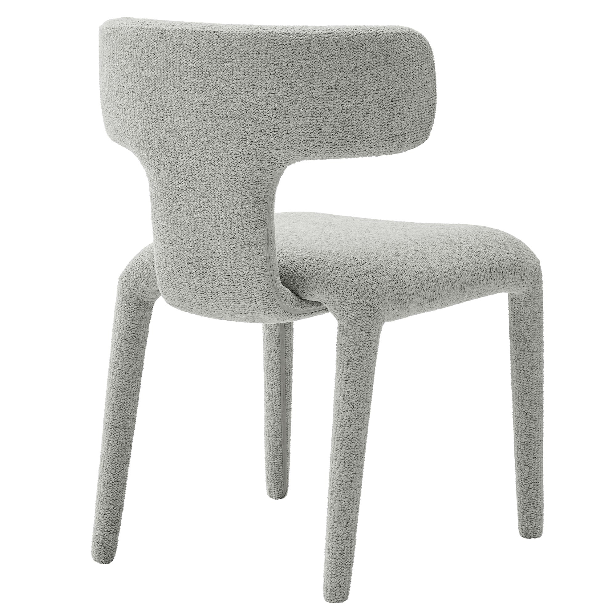 Ridge Boucle Dining Chair - Dove Gray Denmark Home