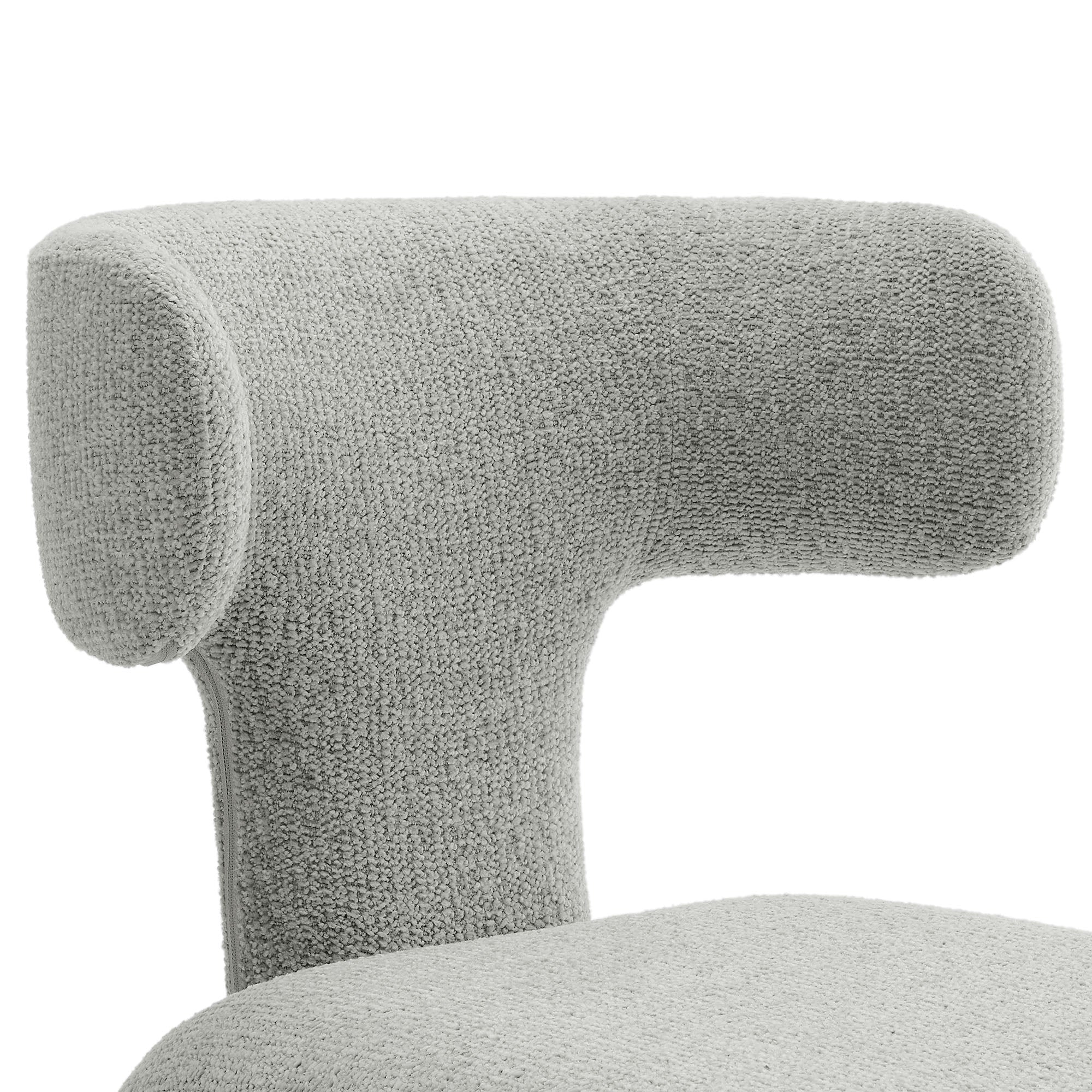 Ridge Boucle Dining Chair - Dove Gray Denmark Home