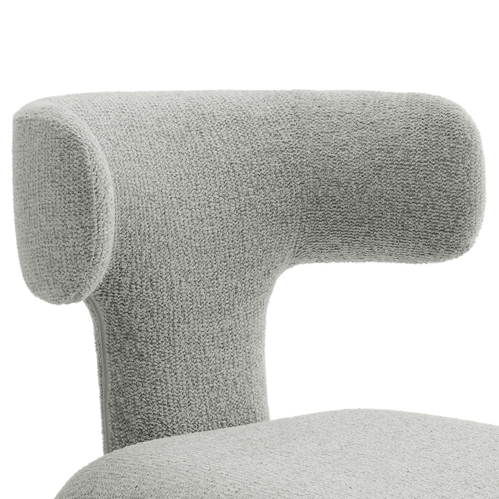 Ridge Boucle Dining Chair - Dove Gray Denmark Home