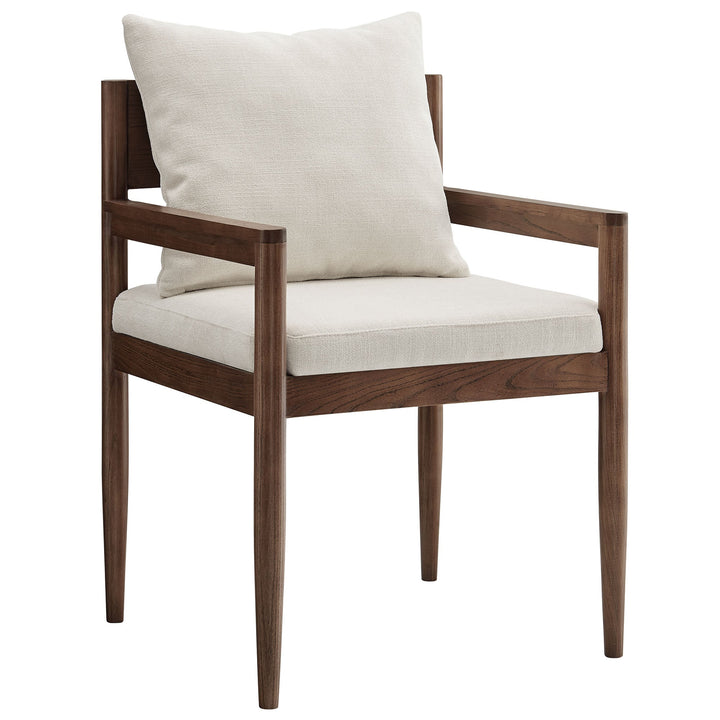 Lys Elm Wood Upholstered Armchair - Salt Denmark Home