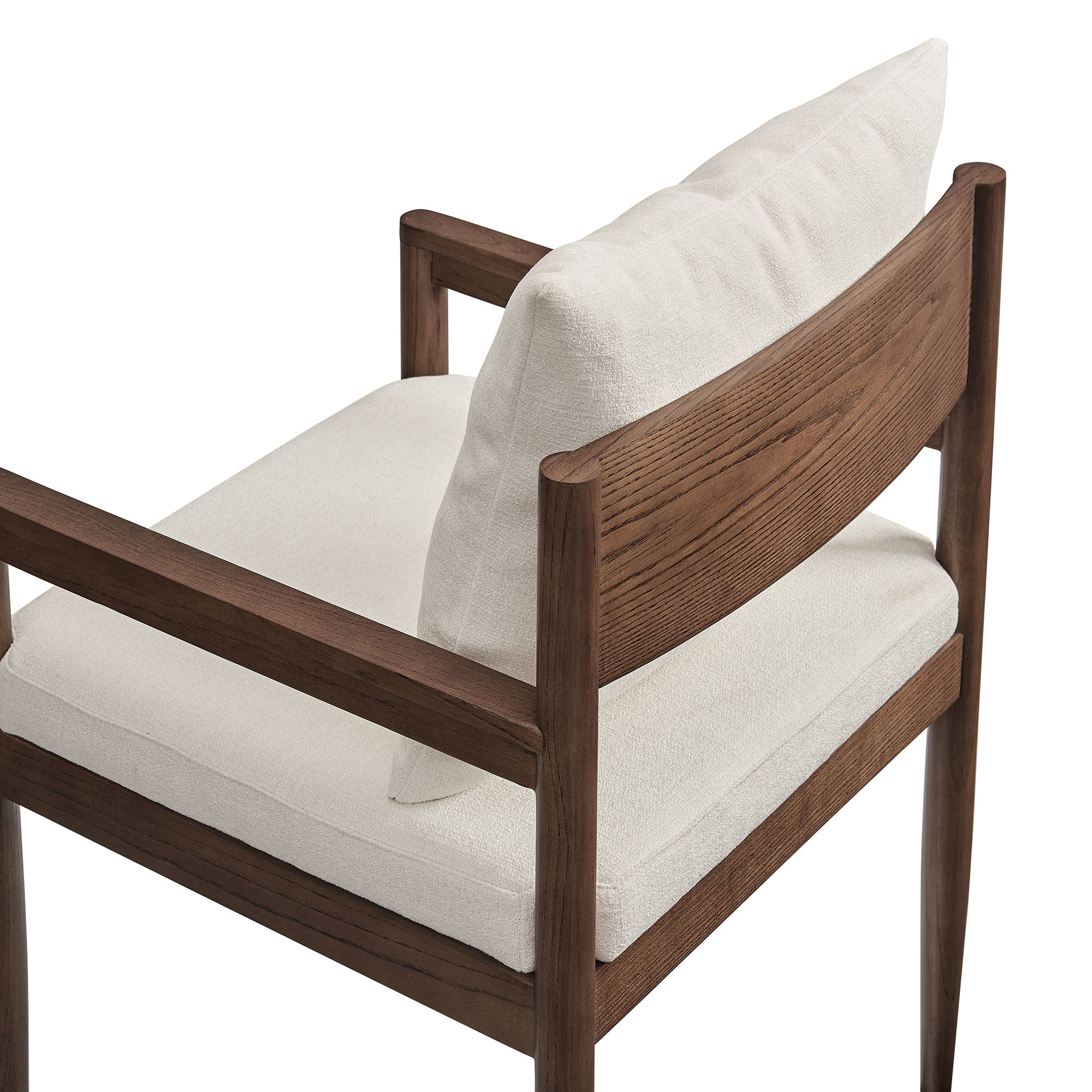 Lys Elm Wood Upholstered Armchair - Salt Denmark Home