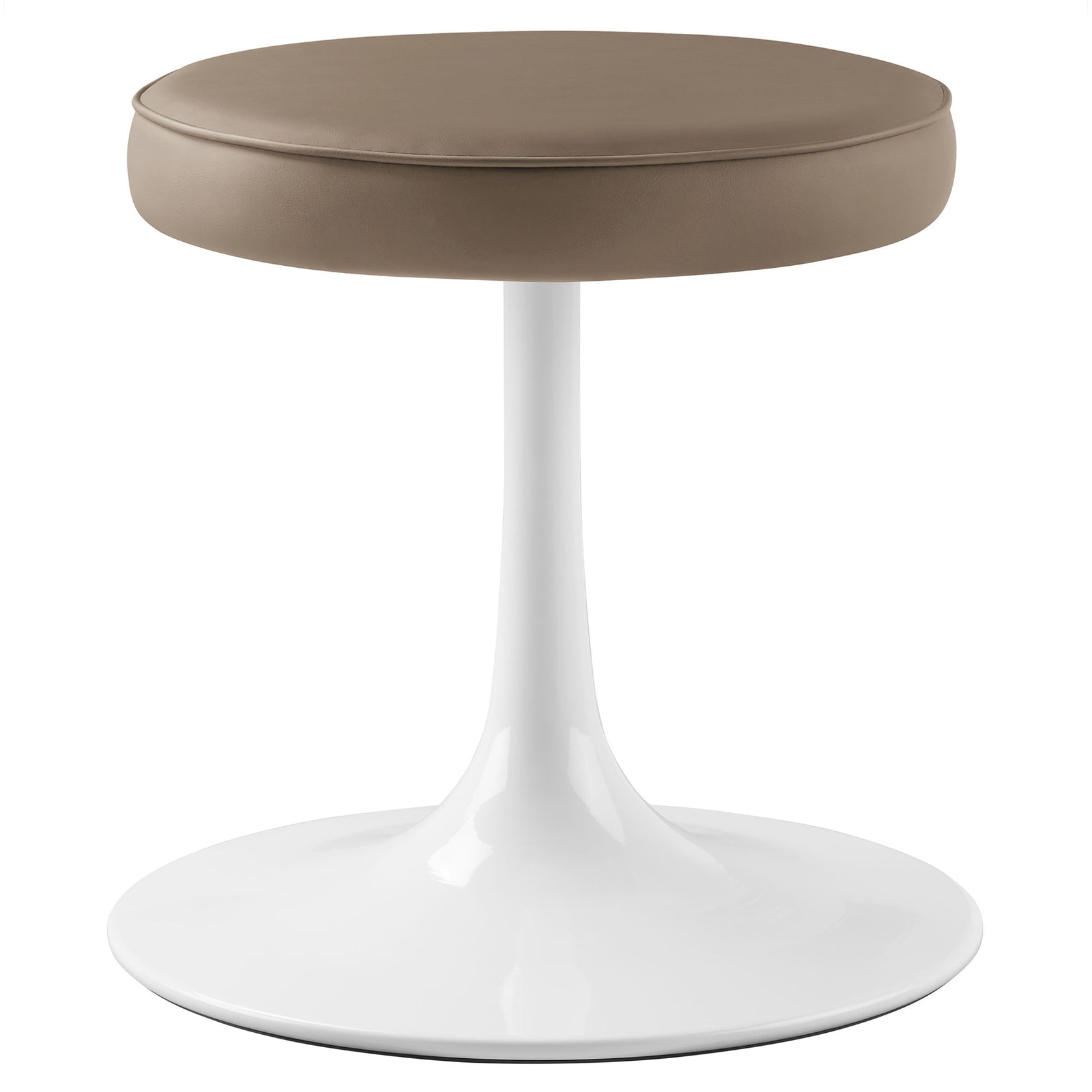 Nuvora Round Stool - Mushroom Brown Denmark Home