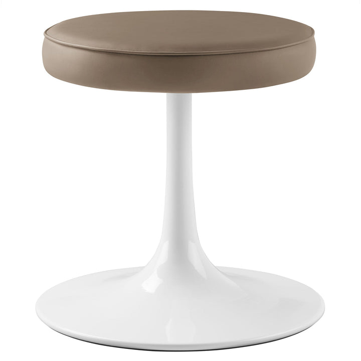 Nuvora Round Stool - Mushroom Brown Denmark Home