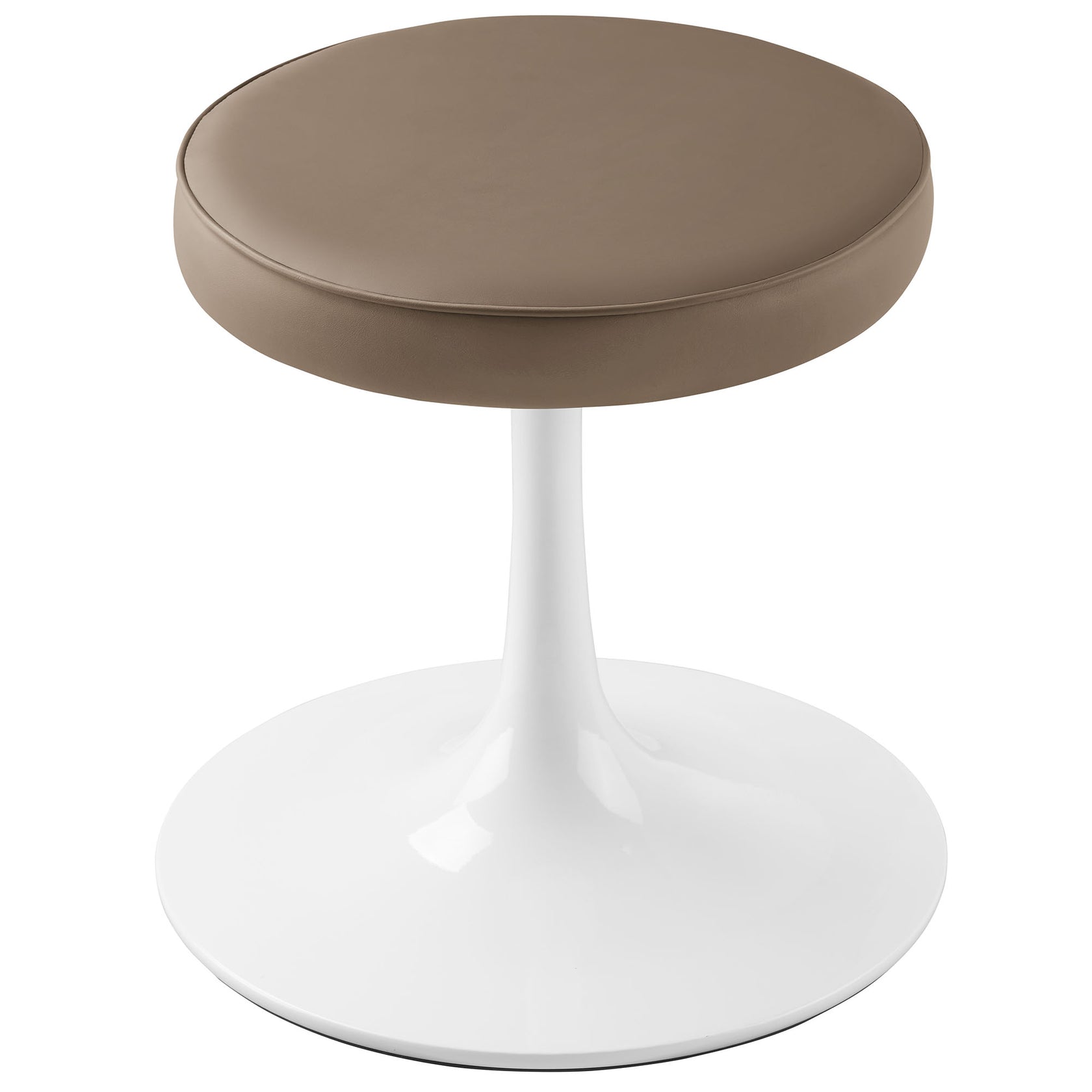 Nuvora Round Stool - Mushroom Brown Denmark Home
