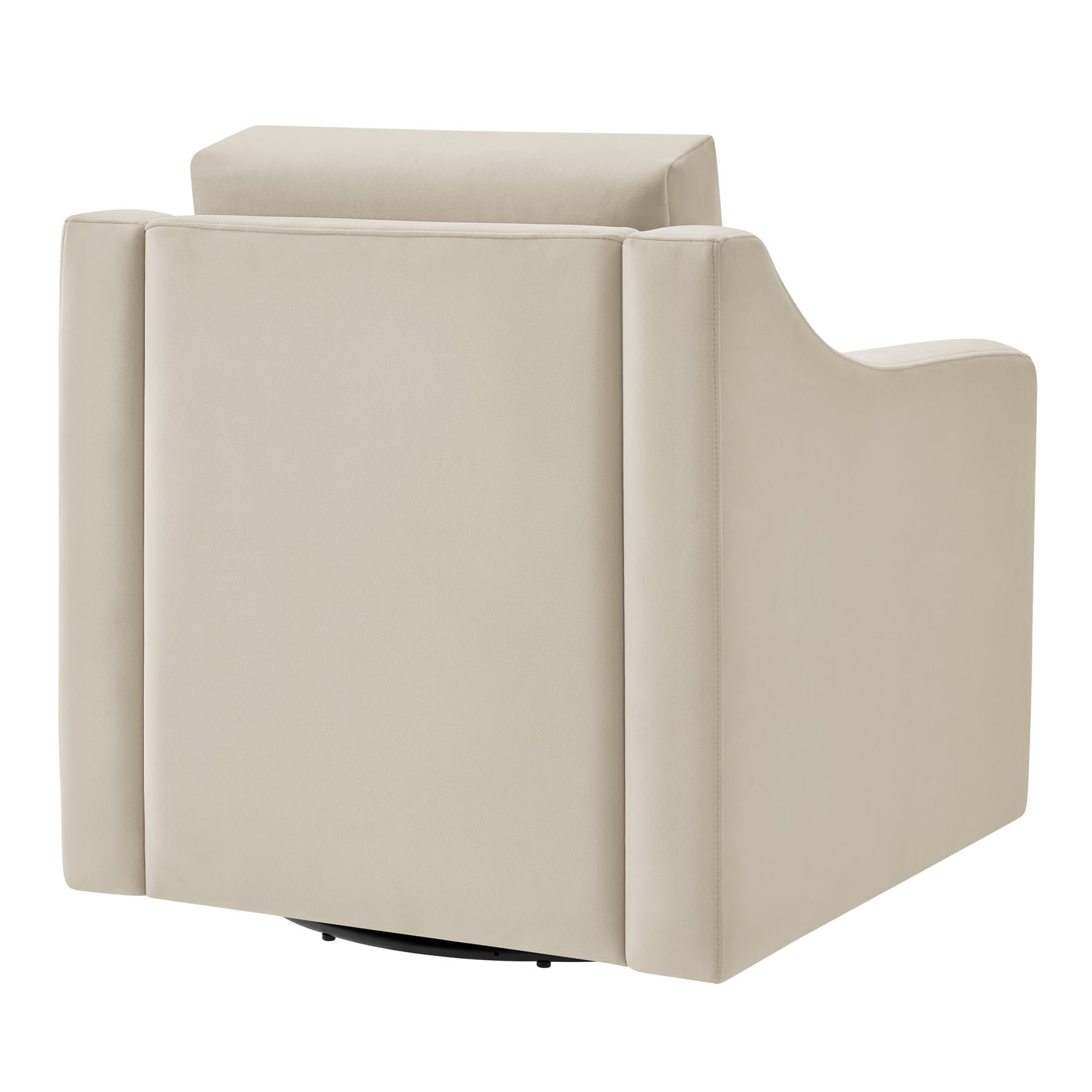 Quest Performance Velvet Swivel Accent Armchair – Alabaster Denmark Home