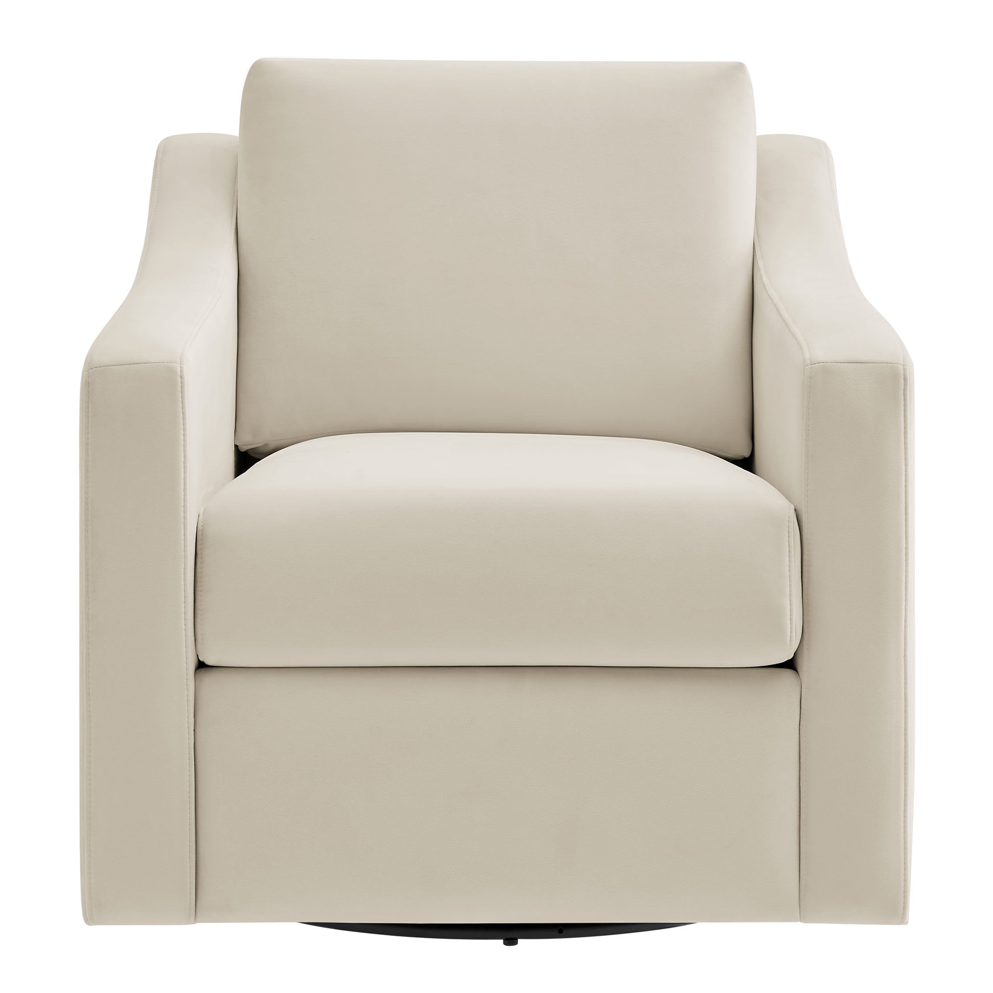 Quest Performance Velvet Swivel Accent Armchair – Alabaster Denmark Home