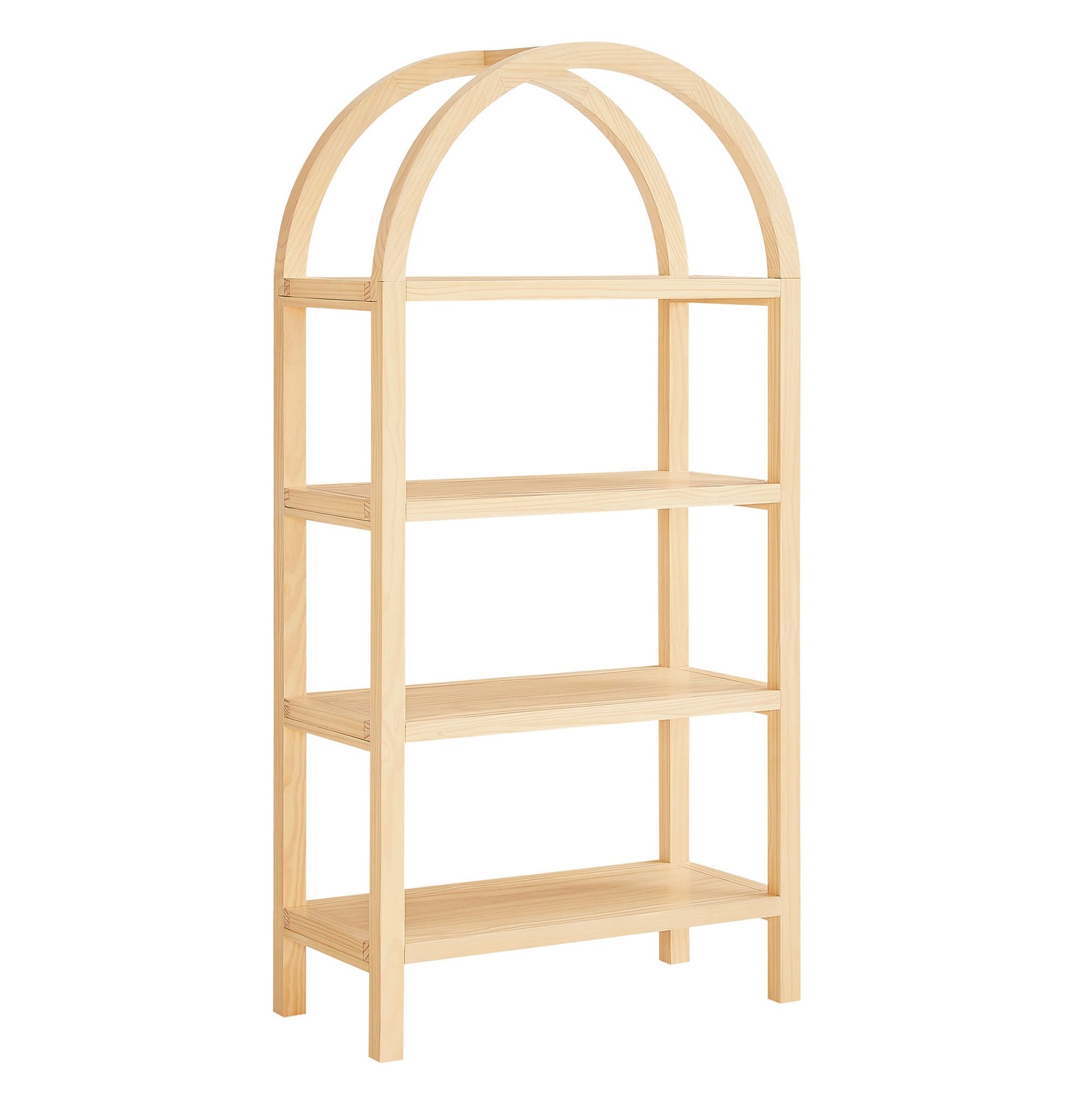 Nook Arched Bookcase - Natural Denmark Home