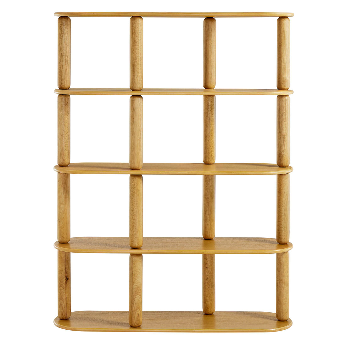 Flip Oval Bookcase - Oak Denmark Home