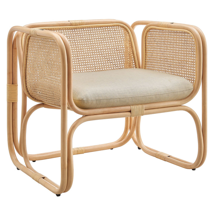 Heath Rattan Lounge Chair – Natural Denmark Home